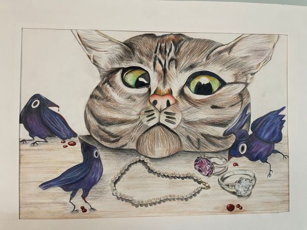 تصویر سازی مداد رنکی اثر خانم 